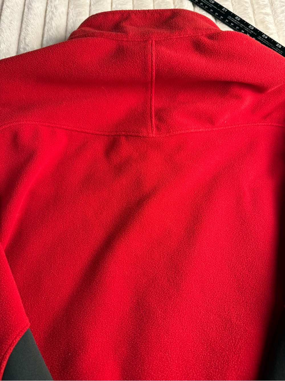 REI Winter Ridge Nordic Men's Red and Black Fleece Jacket Gorpcore Size Large - Picture 9 of 10